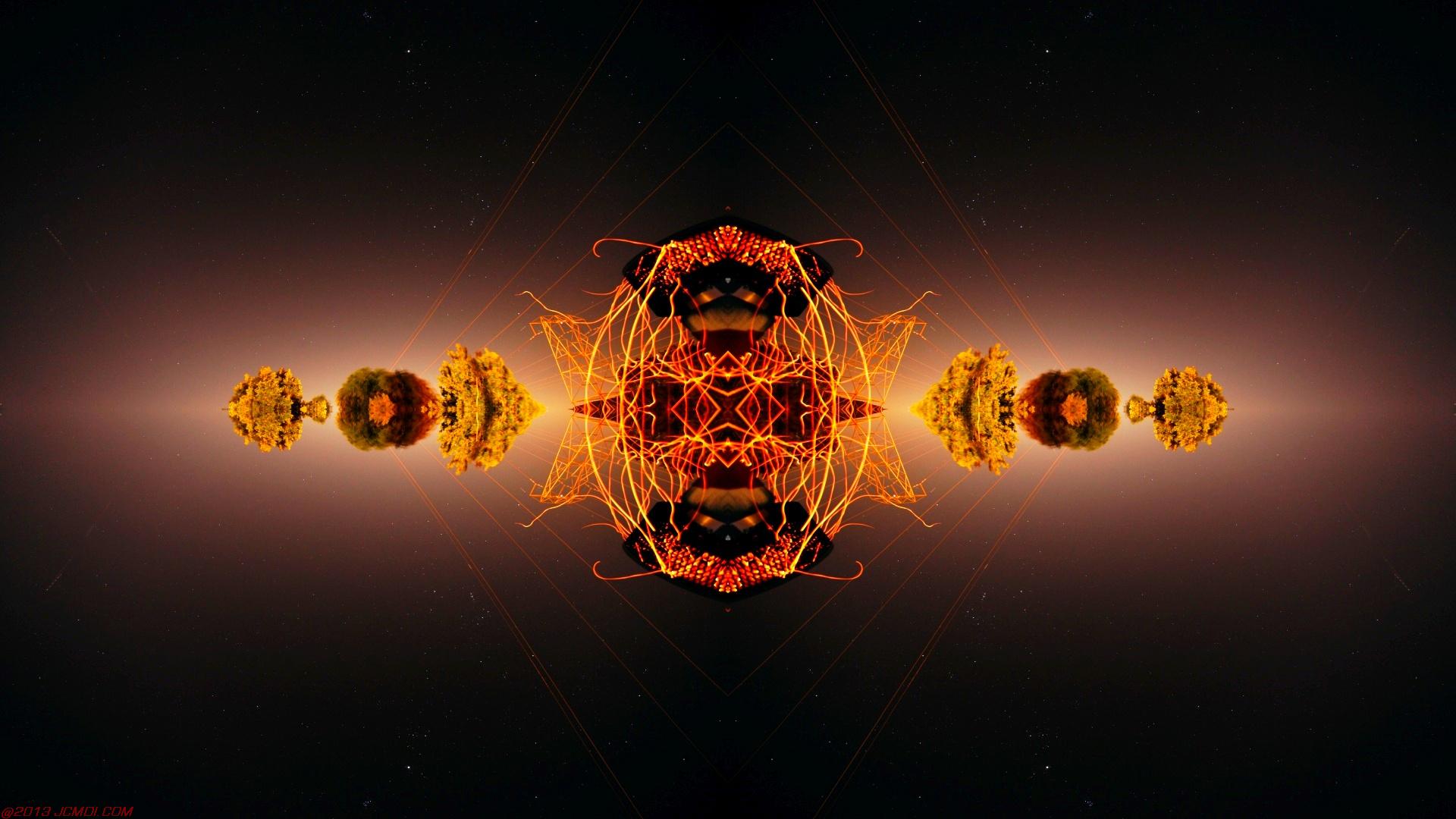 Chimney Sparks Abstract Artwork Timelapse Still Images
